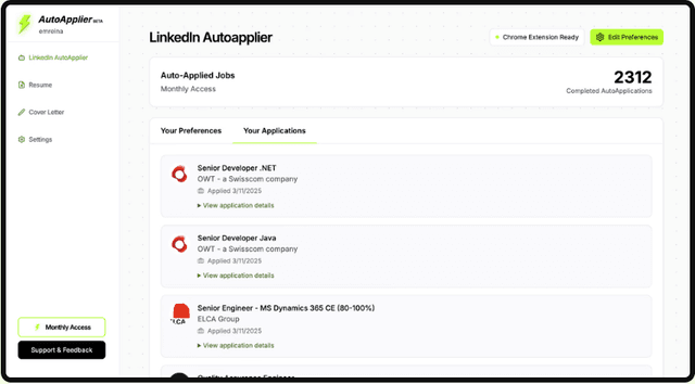 AutoApplier: AI Superpowers for Job Seekers screenshot 3