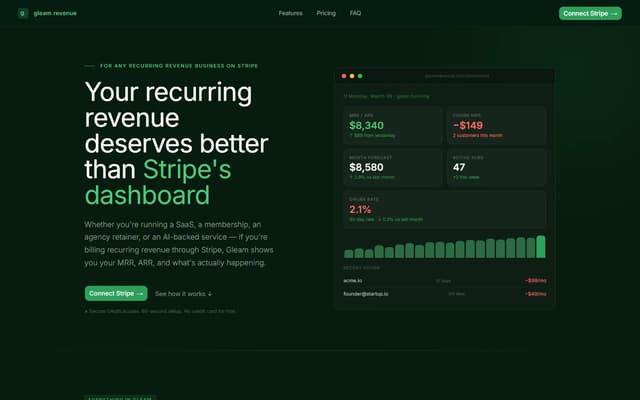 Gleam Revenue screenshot 1
