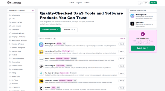 SaaS Badge screenshot 2