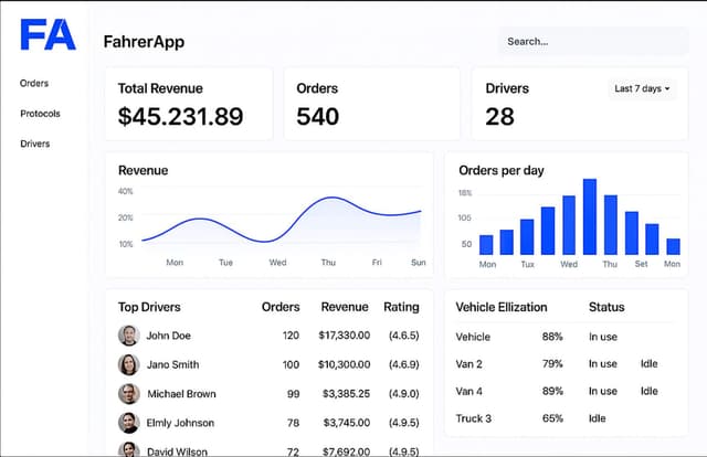 FahrerApp screenshot 2