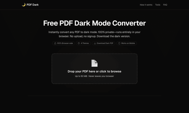 PDF Dark screenshot 1