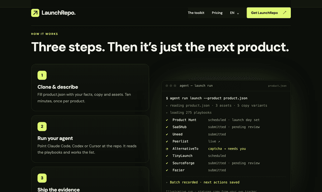 LaunchRepo screenshot 2