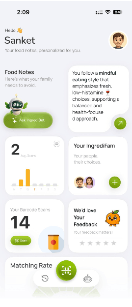 IngrediCheck screenshot 1