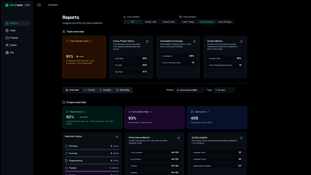 Mechasm - AI-Powered Self-Healing Test Automation screenshot 2