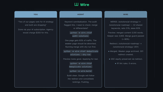 Wire screenshot 3