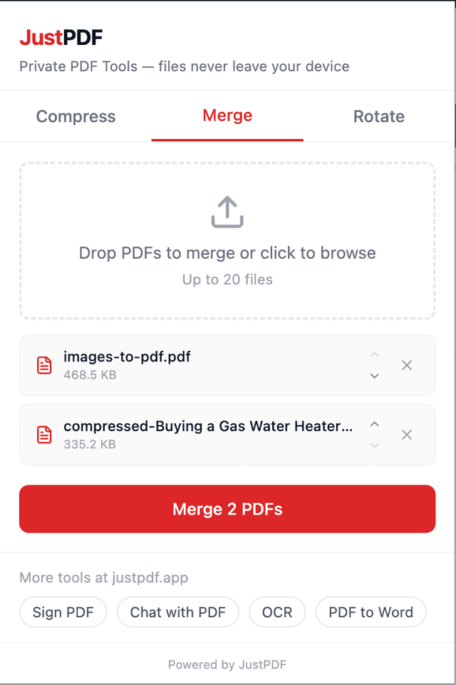 JustPDF screenshot 2