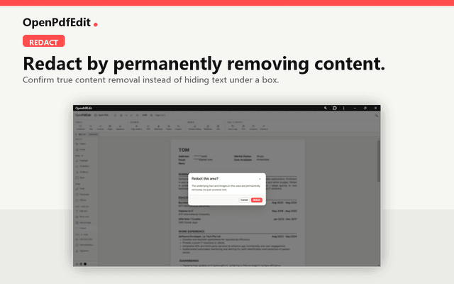 OpenPdfEdit screenshot 2