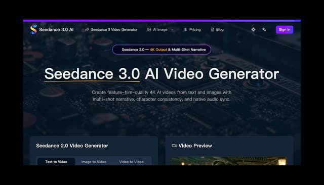 Seedance 3.0 screenshot 1