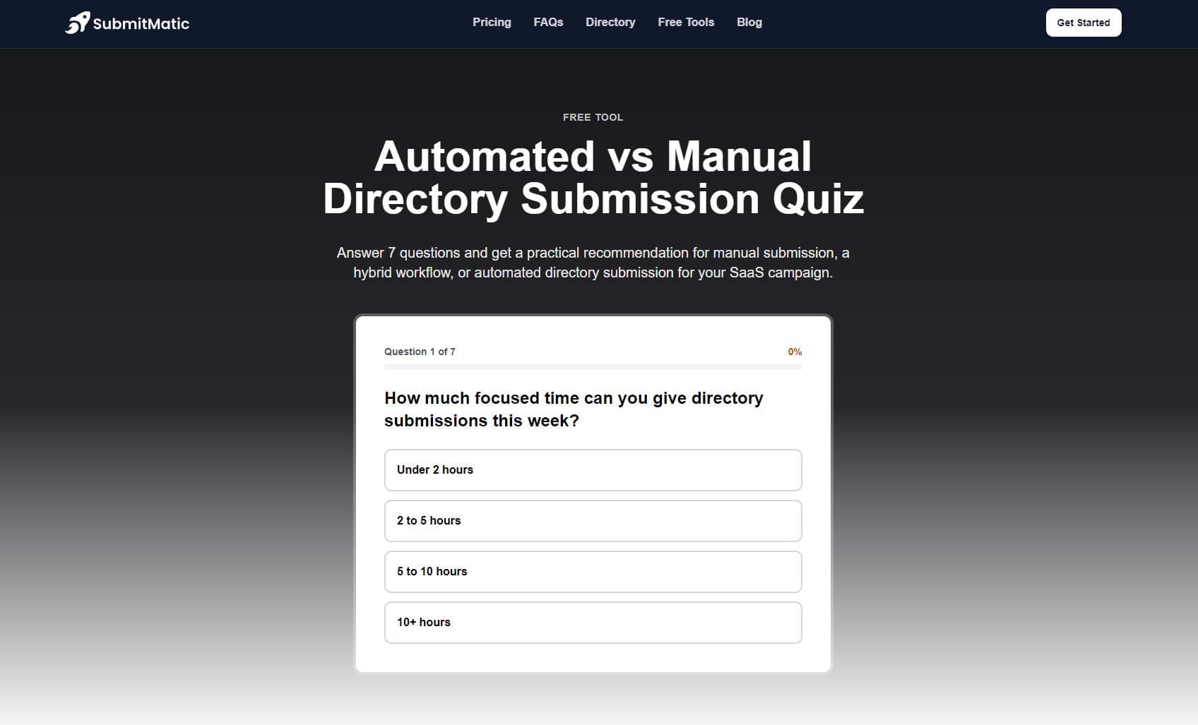Auto/Manual Sub Quiz screenshot 1