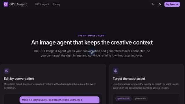 GPT Image 3 Free Online | AI Image Generator & Agent screenshot 2
