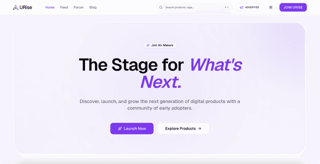 URise - Launch Your Next Big Idea screenshot 2