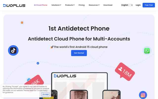 DuoPlus Cloud Phone screenshot 1