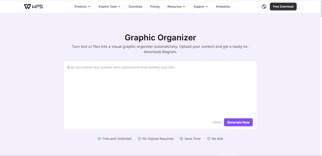 Graphic Organizer screenshot 1