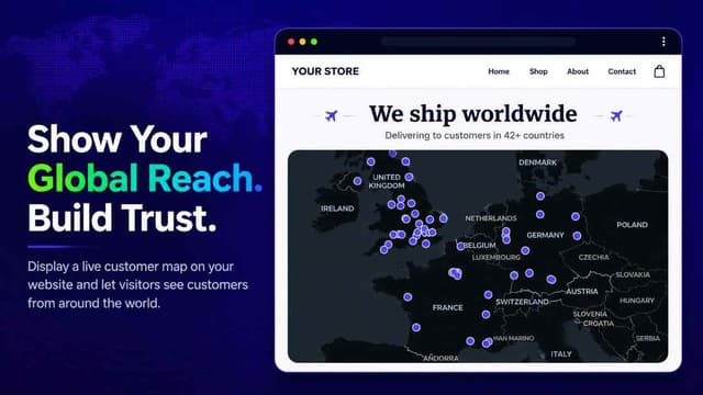 Customer Reach Map for WooCommerce screenshot 3