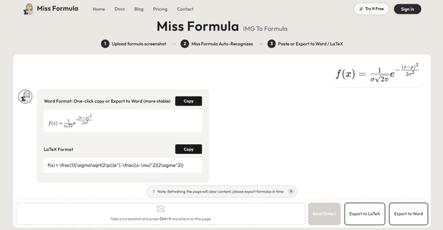 Miss Formula screenshot 1