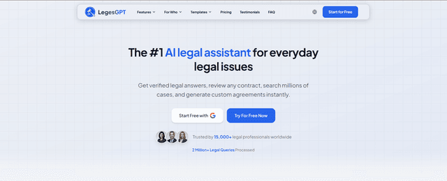 LegesGPT screenshot 1