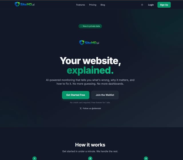 SiteMd screenshot 1
