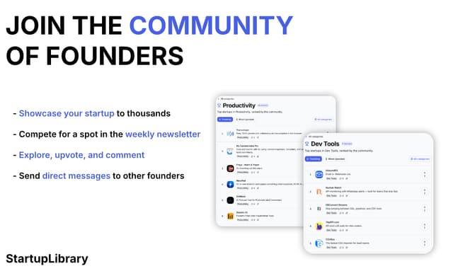 StartupLibrary screenshot 1