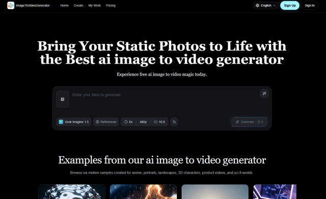 image to video generator screenshot 1