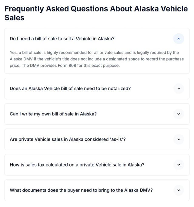 VehicleBillofSale.com screenshot 4