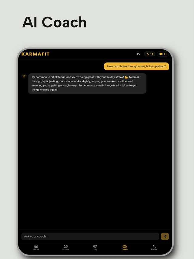 Karmafit: Weight & BMI Tracker screenshot 4
