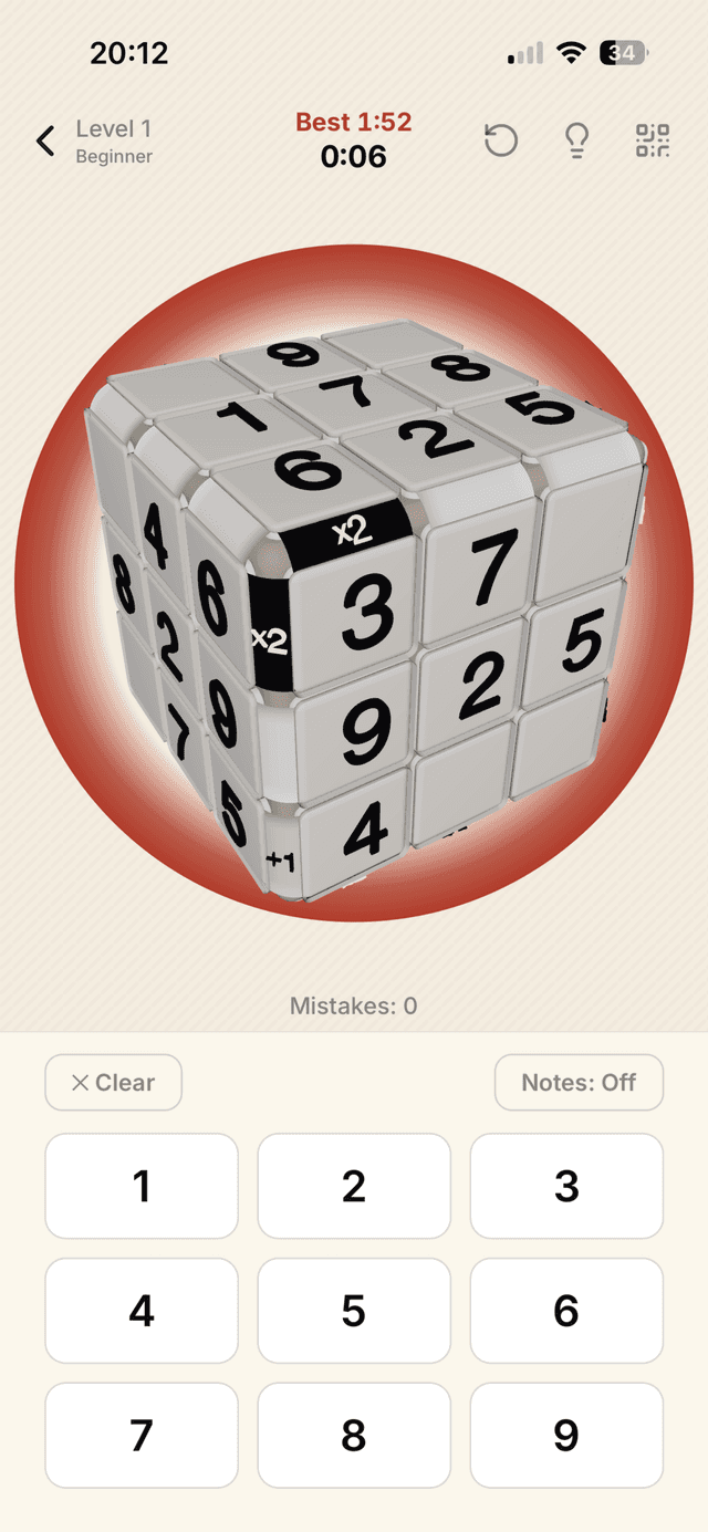 Kropki 3D Sudoku screenshot 2
