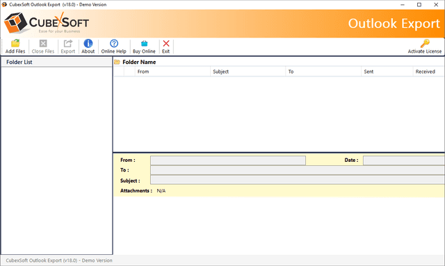 CubexSoft PST Converter for Mac & Windows screenshot 1
