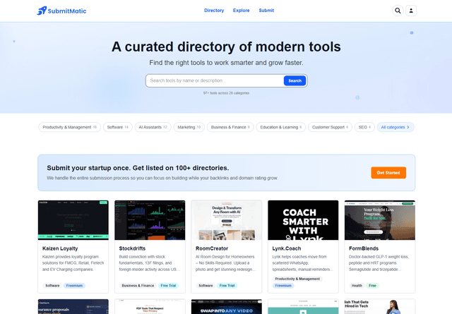 SubmitMatic Directory screenshot 2