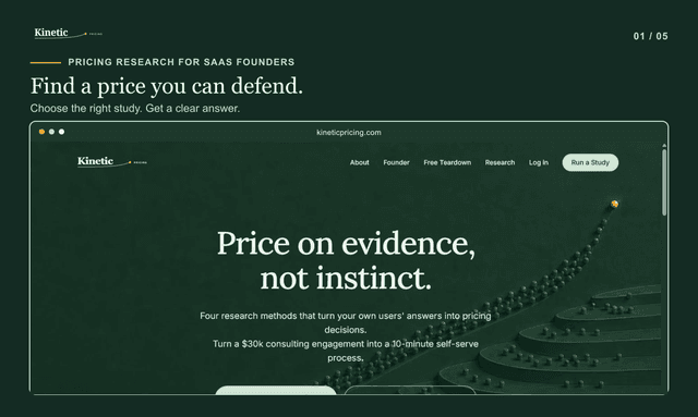 Kinetic Pricing screenshot 1