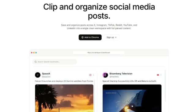 SocialClipper screenshot 1