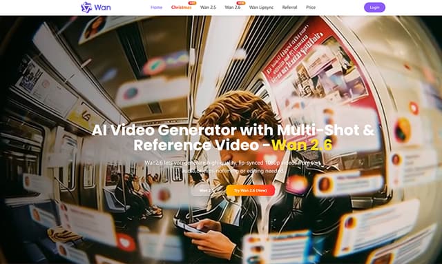 Wan 2.6 AI Video Generator screenshot 1