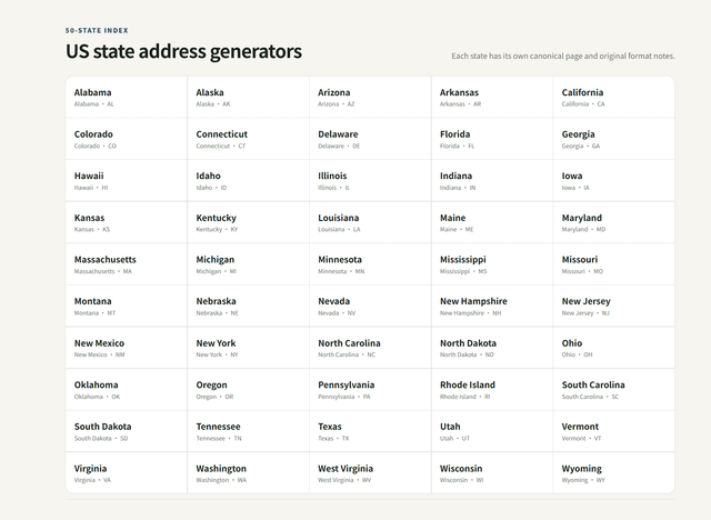 US Address Generator screenshot 5