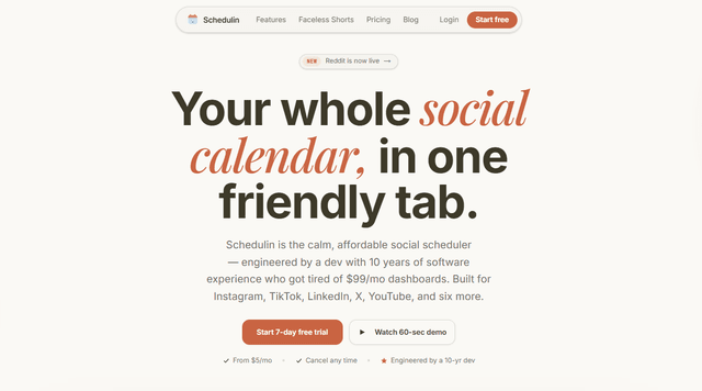 Schedulin screenshot 1