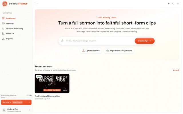 SermonFramer screenshot 1