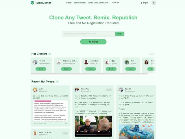 TweetCloner - Free X Clone, Remix and Republish Tool screenshot 3