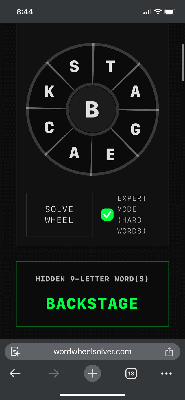 Word Wheel Solver screenshot 4