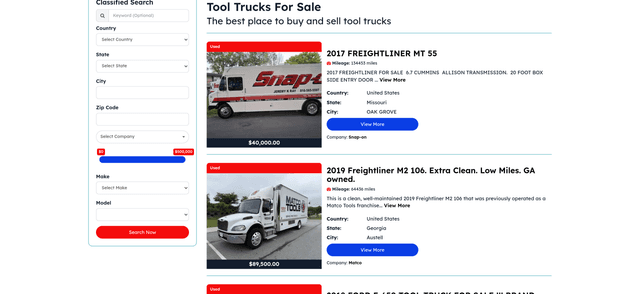 Tool Trucks For Sale screenshot 2