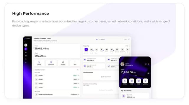Eurisko Digital Banking Platform screenshot 1