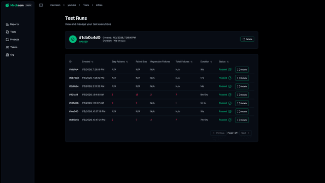Mechasm - AI-Powered Self-Healing Test Automation screenshot 6