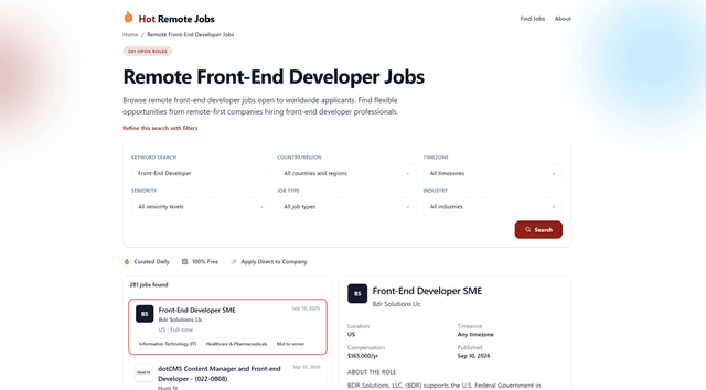 Hot Remote Jobs screenshot 2