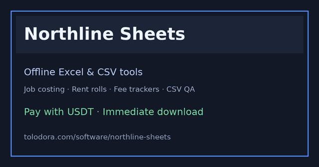 Northline Sheets screenshot 1