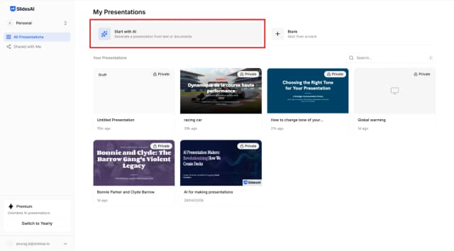 SlidesAI screenshot 1