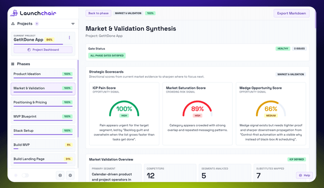 LaunchChair screenshot 1