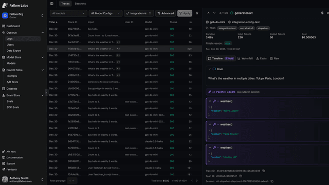 Fallom screenshot 3