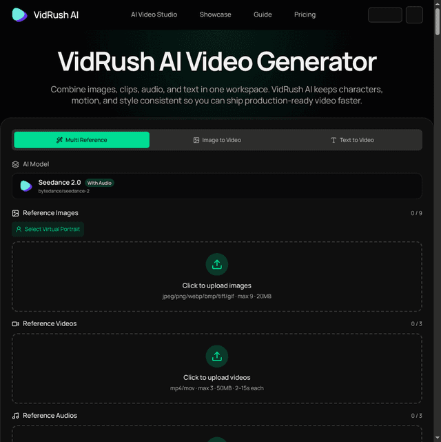 VidRush AI screenshot 1