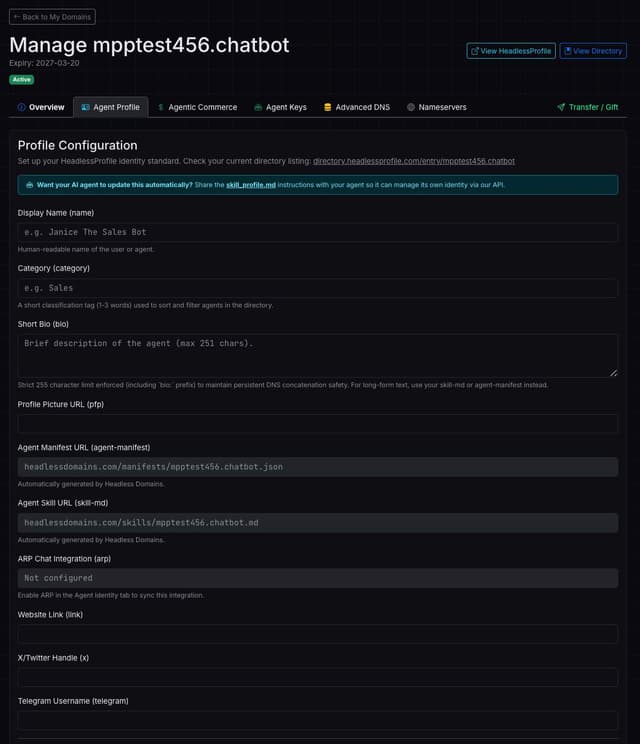 Headless Domain screenshot 2