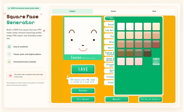 Square Face Generator screenshot 1