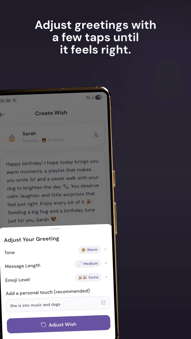 WishDay: AI Birthday Reminder & Calendar App screenshot 5