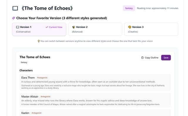 AI Story Writer screenshot 1
