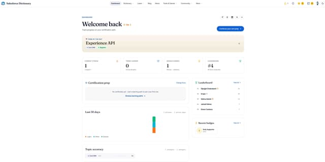 Salesforce Dictionary screenshot 2